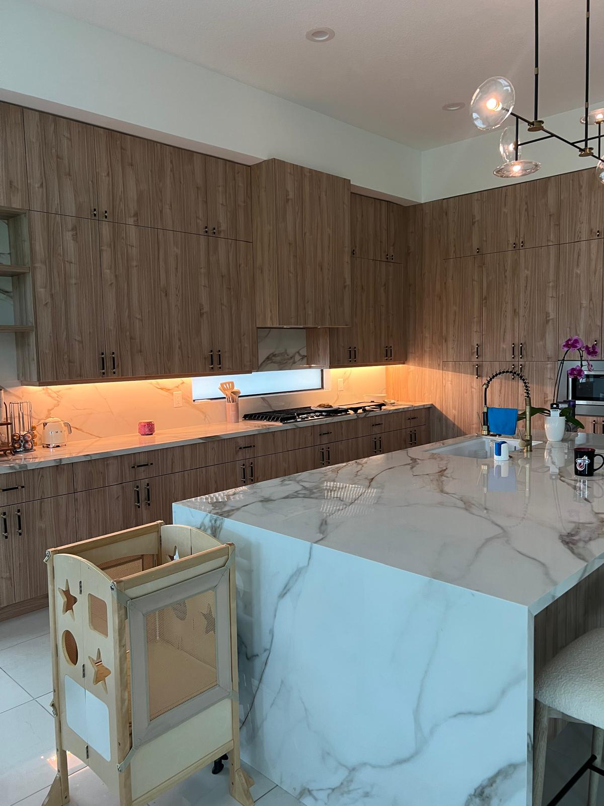 Interior renovation tile flooring - LMV Construction