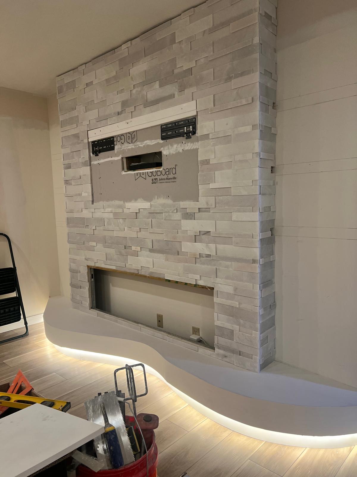 Outdoor structure interior framing - LMV Construction