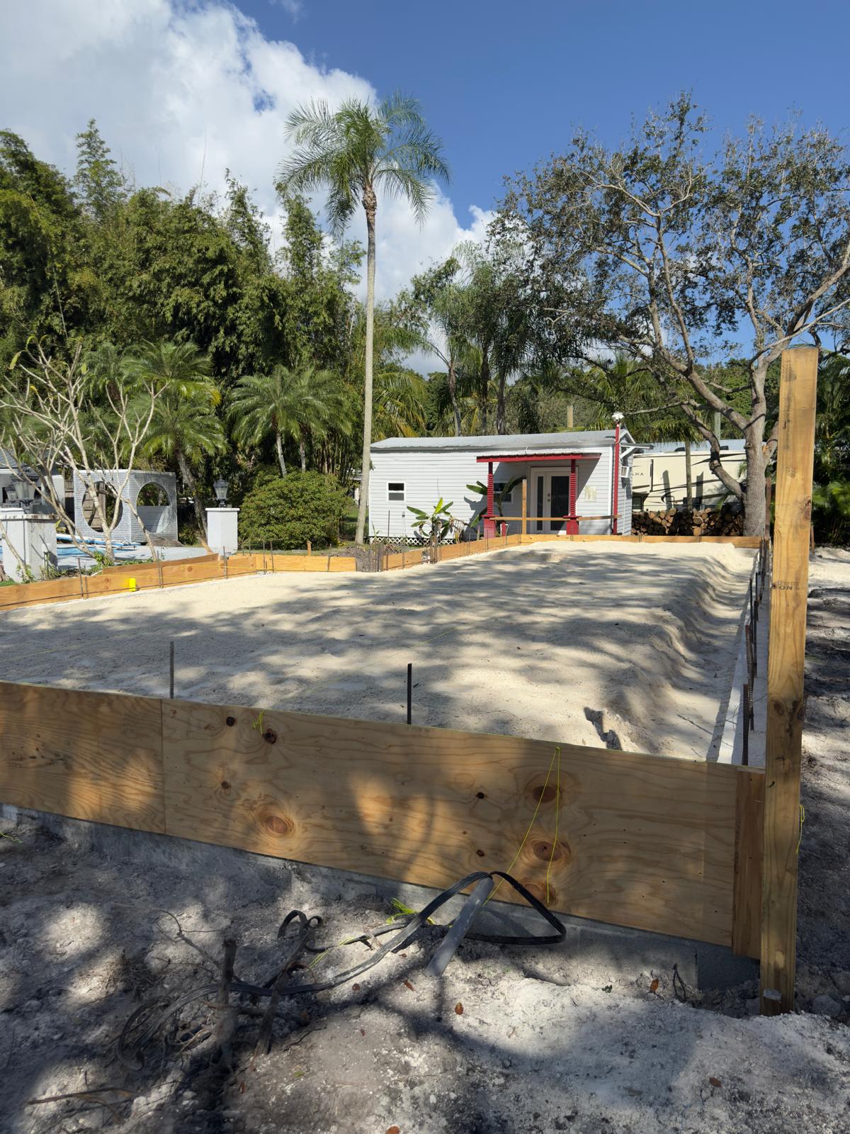 Reinforced slab rebar ready for pour - LMV Construction